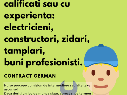 Joburi Muncitori Calificati Germania